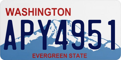 WA license plate APY4951