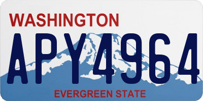 WA license plate APY4964