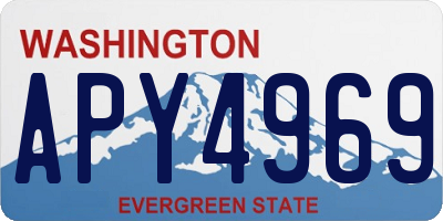 WA license plate APY4969