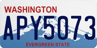 WA license plate APY5073