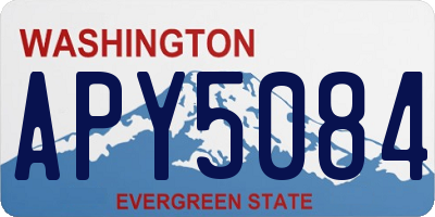 WA license plate APY5084
