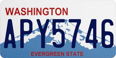WA license plate APY5746