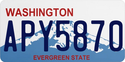 WA license plate APY5870