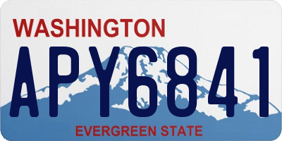 WA license plate APY6841