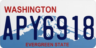 WA license plate APY6918