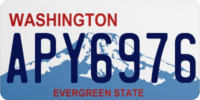 WA license plate APY6976