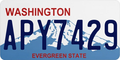 WA license plate APY7429