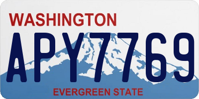 WA license plate APY7769