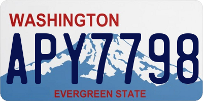 WA license plate APY7798