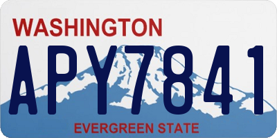 WA license plate APY7841