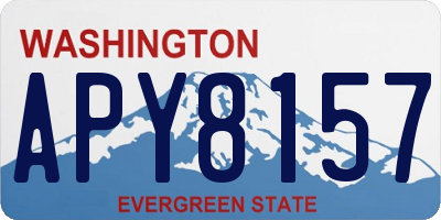 WA license plate APY8157