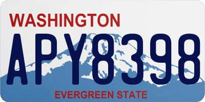 WA license plate APY8398