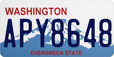 WA license plate APY8648