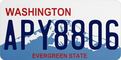 WA license plate APY8806