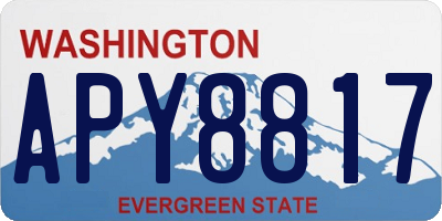 WA license plate APY8817