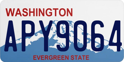 WA license plate APY9064