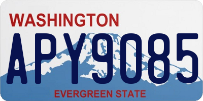 WA license plate APY9085
