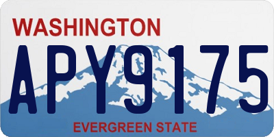 WA license plate APY9175