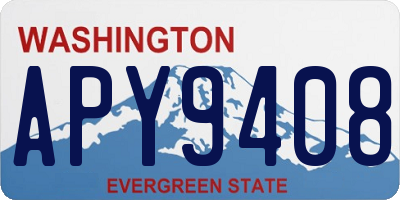 WA license plate APY9408