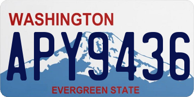 WA license plate APY9436