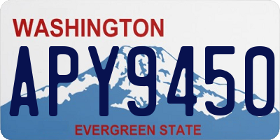 WA license plate APY9450