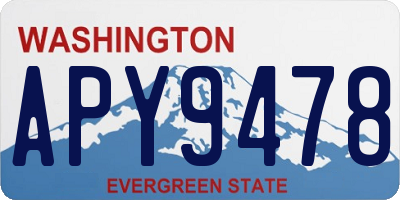 WA license plate APY9478