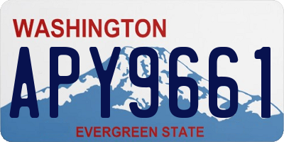 WA license plate APY9661