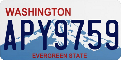 WA license plate APY9759