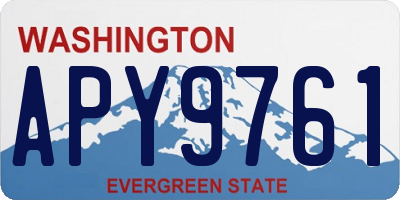 WA license plate APY9761