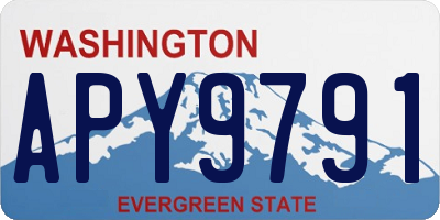 WA license plate APY9791