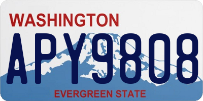 WA license plate APY9808