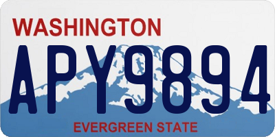 WA license plate APY9894