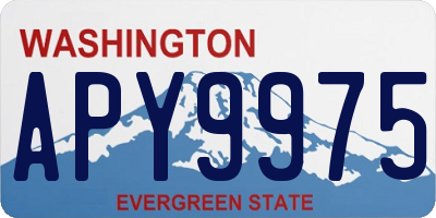 WA license plate APY9975
