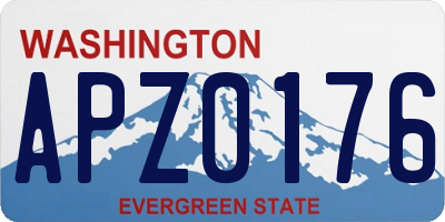 WA license plate APZ0176