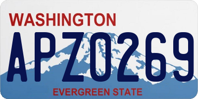WA license plate APZ0269