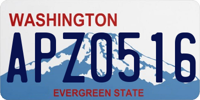 WA license plate APZ0516