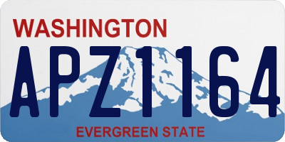 WA license plate APZ1164