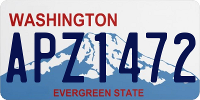 WA license plate APZ1472