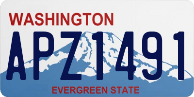 WA license plate APZ1491