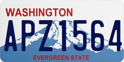 WA license plate APZ1564