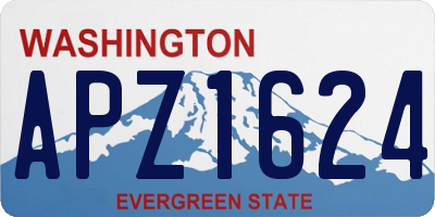 WA license plate APZ1624