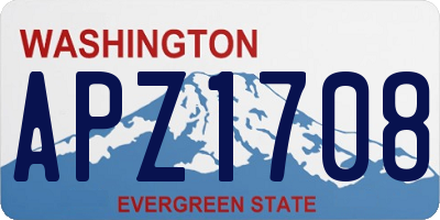 WA license plate APZ1708