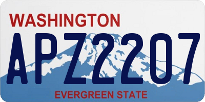 WA license plate APZ2207