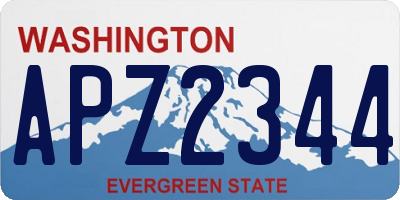WA license plate APZ2344