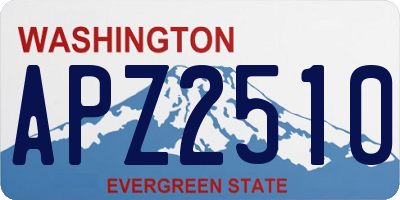 WA license plate APZ2510