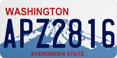 WA license plate APZ2816