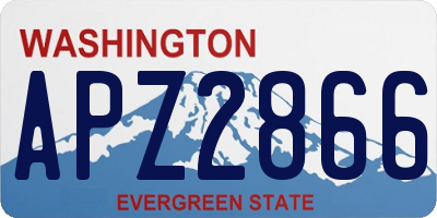 WA license plate APZ2866