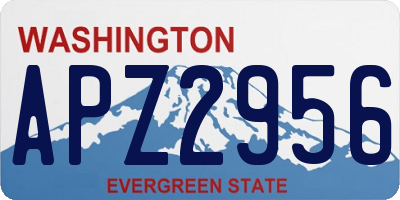 WA license plate APZ2956