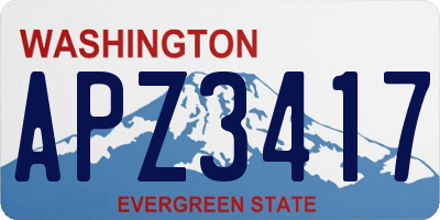 WA license plate APZ3417