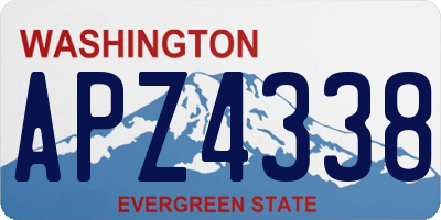 WA license plate APZ4338